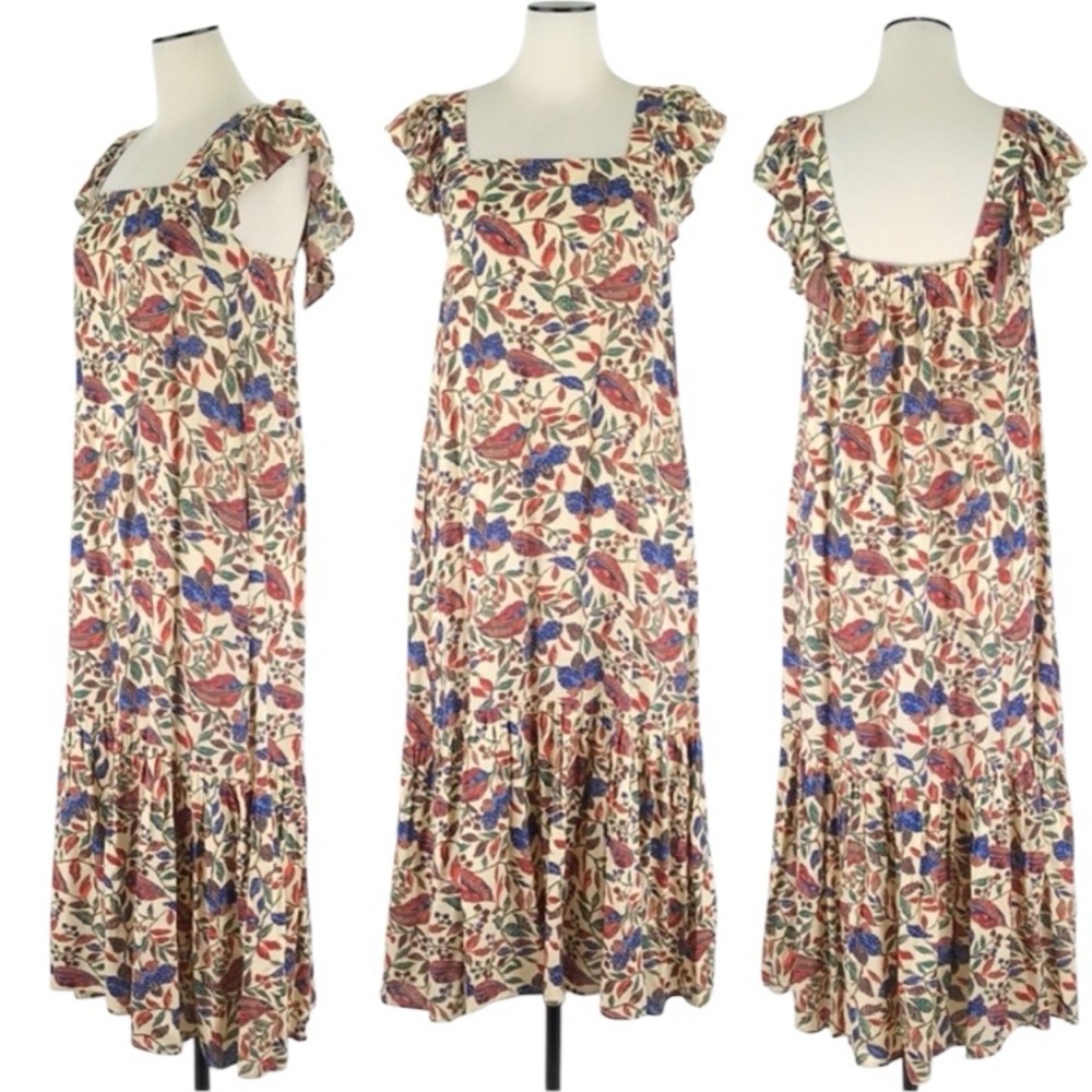 House Of Harlow Flutter Sleeve Sister Floral Dress NWT